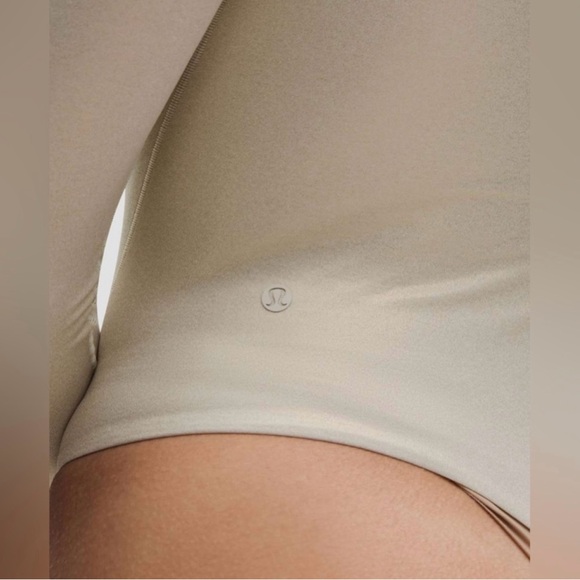 Lululemon Bone Shine Long Sleeve Wundermost Fitted Bodysuit - Picture 5 of 6
